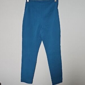 Time and Tru Size 10 Stretchy Slim Fit Skinny Pull On Teal Pants Size 10